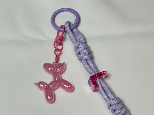 Balloon dog keychain